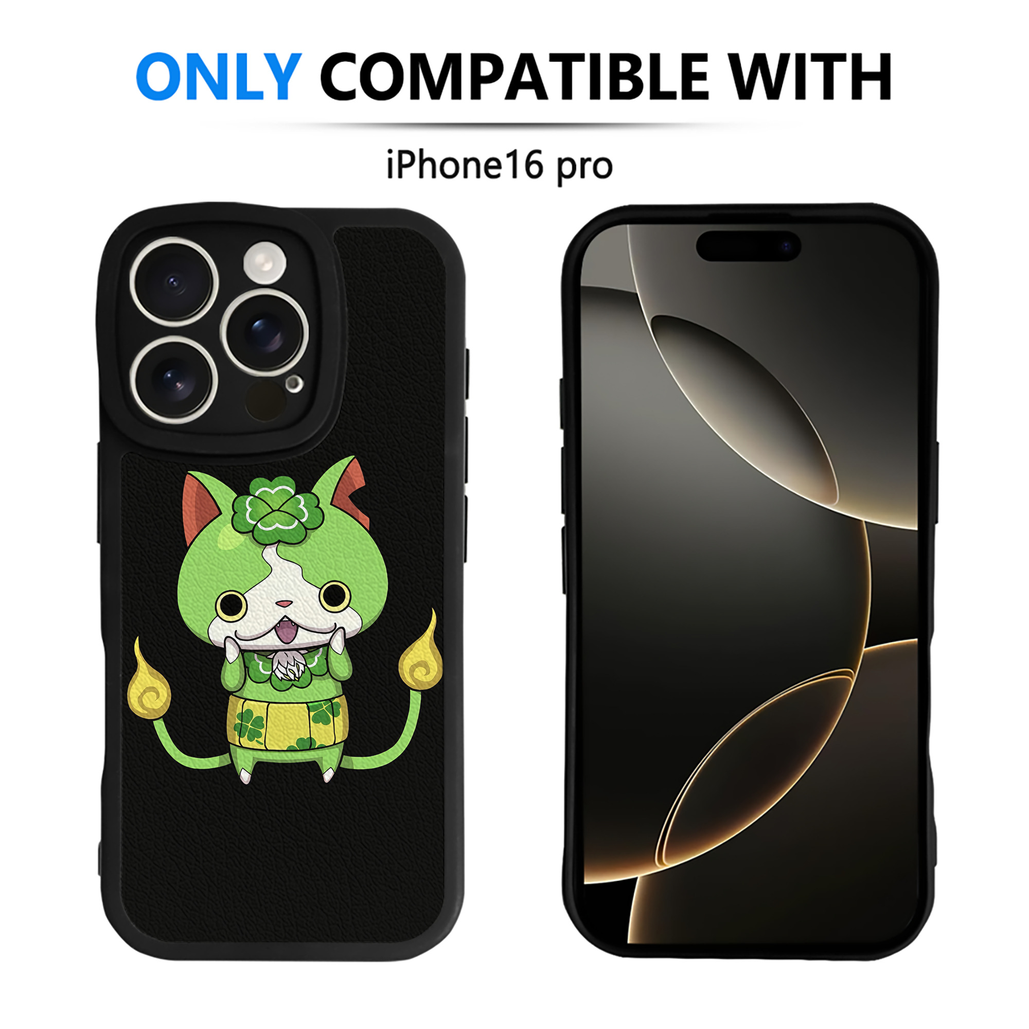 （画像用） 妖怪ウォッチ Yo-kai Watch 【iPhone 16シリーズ対応】シリコンスマホケース（レザー調） 材質：シリコン